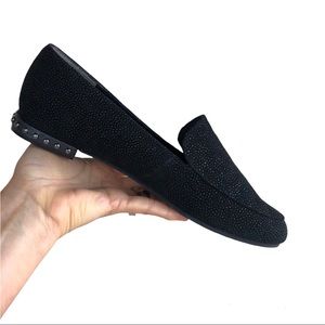 Adrianna Papell Women's Britt Moccasin Slip On Black Shoes 8M